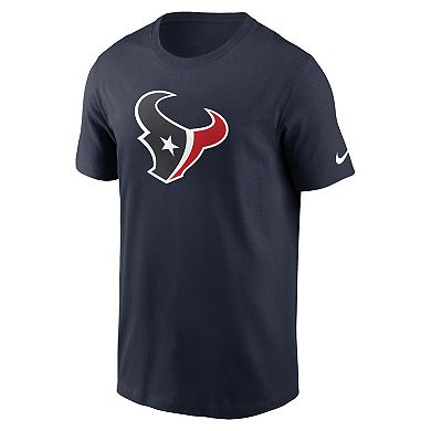Men's Nike Navy Houston Texans Fan Gear Primary Logo T-Shirt