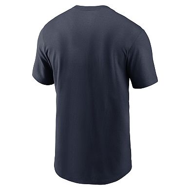 Men's Nike Navy Houston Texans Fan Gear Primary Logo T-Shirt
