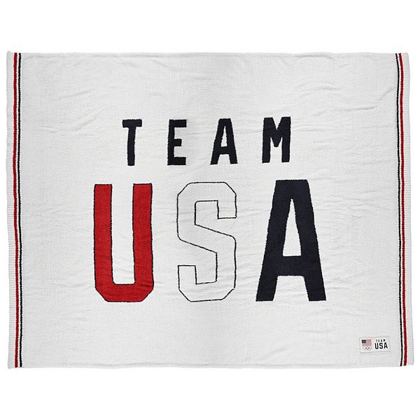 Barefoot Dreams Team USA CozyChic Throw Blanket