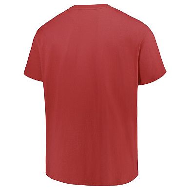 Men's Profile Crimson Alabama Crimson Tide Big & Tall Color Stripe T-Shirt