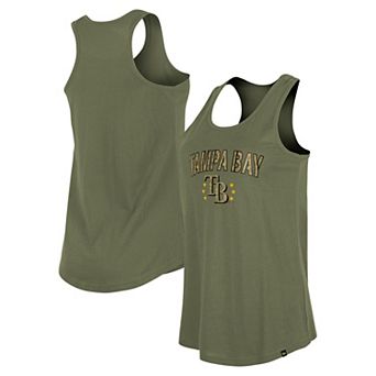 Women's New Era Olive Tampa Bay Rays Armed Forces Day Tank Top