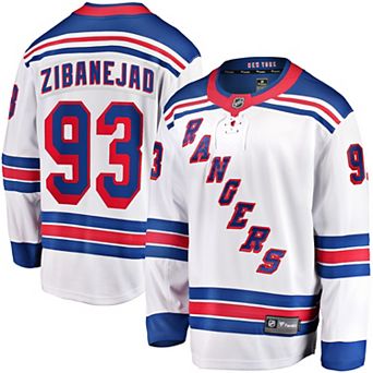 Men's Fanatics Mika Zibanejad White New York Rangers Away Premier Breakaway Player Jersey