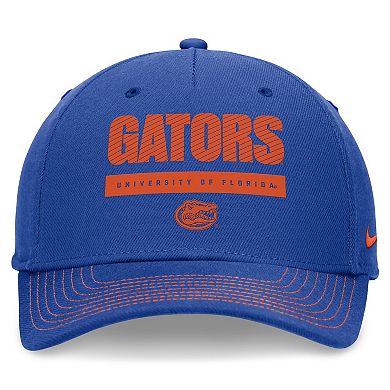 Unisex Nike Royal Florida Gators 2024 Sideline Rise Adjustable Hat