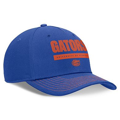 Unisex Nike Royal Florida Gators 2024 Sideline Rise Adjustable Hat