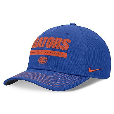 Unisex Nike Royal Florida Gators 2024 Sideline Rise Adjustable Hat
