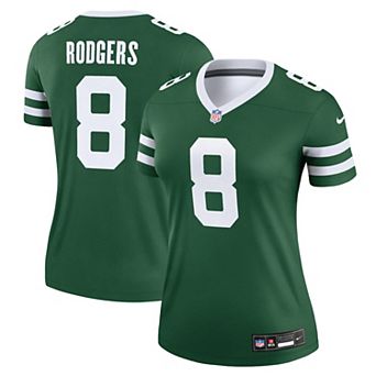 Women's Nike Aaron Rodgers Legacy Green New York Jets Legend Jersey