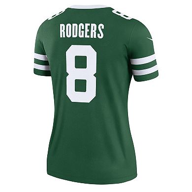 Women's Nike Aaron Rodgers Legacy Green New York Jets Legend Jersey