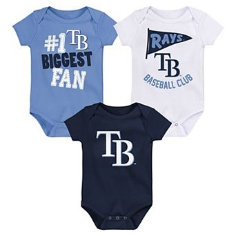 Newborn & Infant Fanatics Tampa Bay Rays Fan Pennant 3-Pack Bodysuit Set