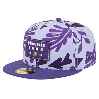 Men's New Era Purple Phoenix Suns Palm Fronds 2-Tone 59FIFTY Fitted Hat