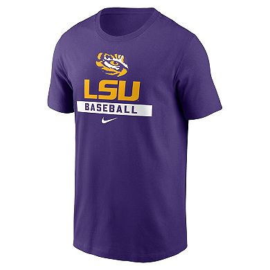Men's Nike Purple LSU Tigers Baseball T-Shirt