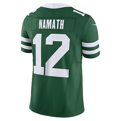 Men's Nike Joe Namath Legacy Green New York Jets Vapor F.U.S.E. Limited Jersey
