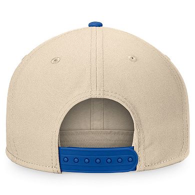Men's Fanatics Cream/Royal New York Islanders Goalaso Snapback Hat