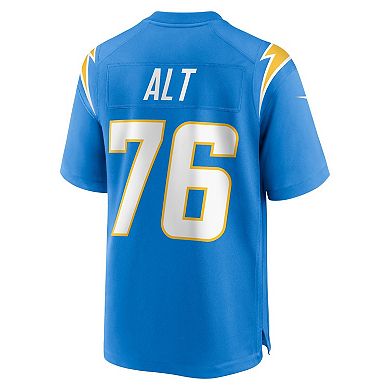 Men's Nike Joe Alt Powder Blue Los Angeles Chargers Player Game Jersey