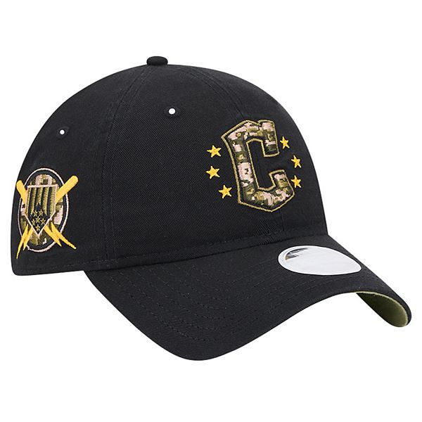 Women's New Era Black Cleveland Guardians 2024 Armed Forces Day 9TWENTY ...