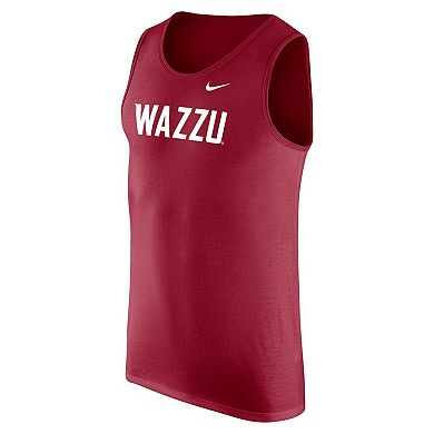 Men's Nike Crimson Washington State Cougars Tank Top