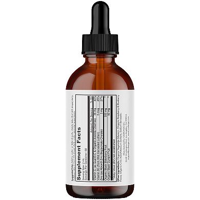 Codeage Black Elderberry Syrup Supplement for Kids & Adults 4 fl oz