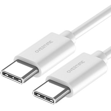 Overtime 10ft USB Type C Charging Cable for iPhone 15, Samsung, Pixel, and More (OTDCUSBCTC10WH)