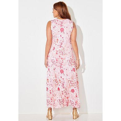 Catherines Women's Plus Size Morning To Midnight Maxi Dress (With Pockets)