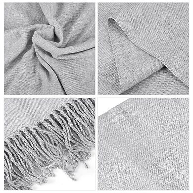 Cashmere Wool Shawl Winter Solid Scarf Soft Pashmina Blanket