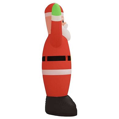 Inflatable Santa Claus With Led Lights, Durable & Easy Storage, Bringing Joy To Your Christmas Decor