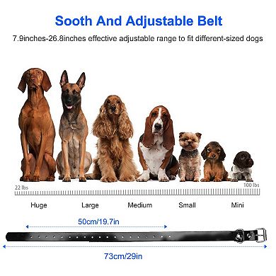 Black, Dog Training Collar Receiver - Ip67, Adjustable Belt, Bark Shock Collar Accessories