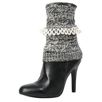 Icing Crochet Trim Knit Boot Topper