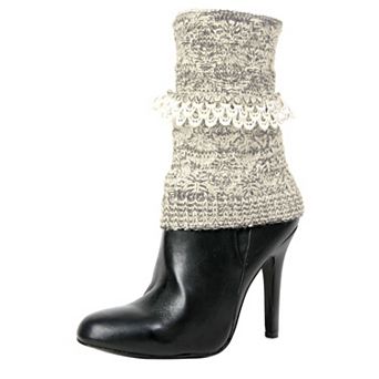 Icing Crochet Trim Knit Boot Topper