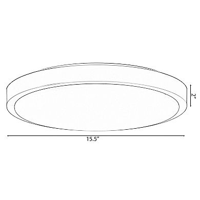 Modern Round Led Ceiling Light Fixture Flush Mount Lighting, 6500k Daylight, Medium