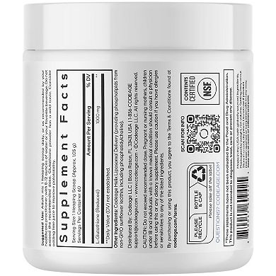 Codeage Liposomal Glutathione Powder 1000mg Supplement 2.22 oz