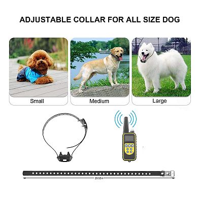 Black, 300mah Waterproof Rechargeable Dog Training Collar