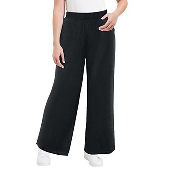 June + Vie Women's Plus Size Wide-leg Pant
