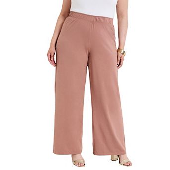 June & Vie Women's Plus Size Wide-Leg Pant