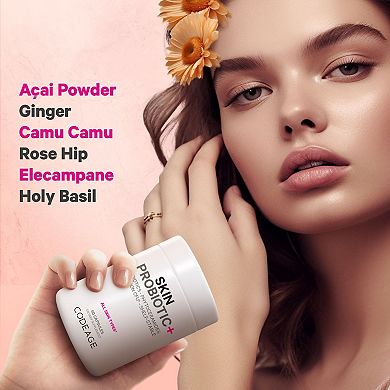 Codeage Skin Probiotics 50 Billion CFU + Prebiotics Supplement 60 ct