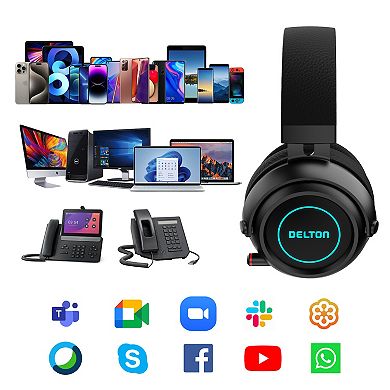 Delton G520 Wireless Gaming Headset for PC/Laptops (DBHG520)