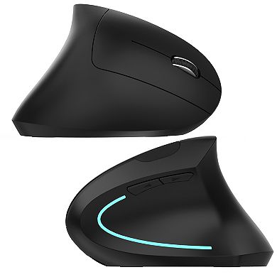 Delton S12 Ergonomic Vertical Wireless Mouse with Auto Pair USB Dongle (DMERG12-WR)