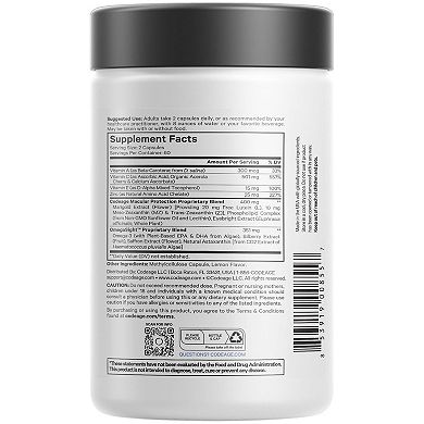 Codeage Eyes Vitamins - AREDS 2 Based Formula Supplement 120 ct