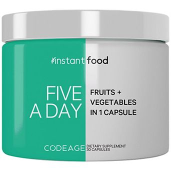 Codeage Instantfood Five a Day Fruits & Vegetables Vitamins Supplement 30 ct