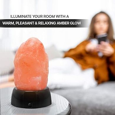 Himalayan Glow 904ac-b Himalayan Salt Lamp, Multicolor 2 Pack, 2-4 Lbs