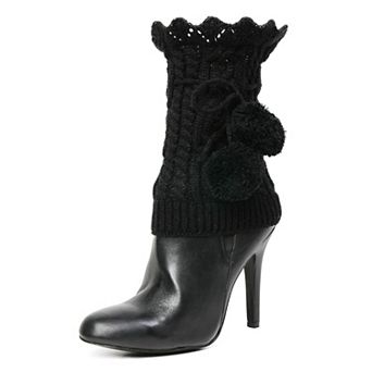 Blitzen Pom-Pom Knit Boot Toppers