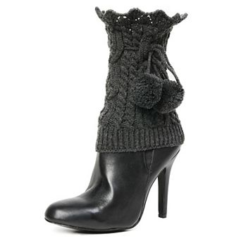 Blitzen Pom-Pom Knit Boot Toppers