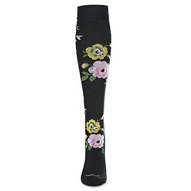 Women's In Bloom Knee High Rayon Blend 8-15mmhg Graduated Compression Socks