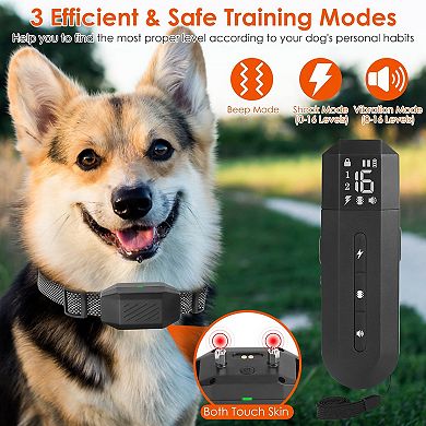 2624ft, Remote Dog Training Collar With 3 Modes Beep, Shock, Vibration