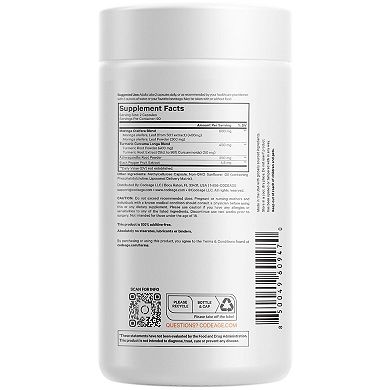 Codeage Liposomal Moringa + Turmeric & Ashwagandha Supplement 180 ct