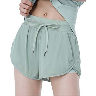 Women's Yoga Running Sports Workout Gym Athletic Shorts With Pockets