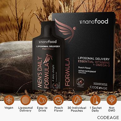 Codeage Men's Daily Liposomal Liquid Multivitamins Supplement 30 Pouches