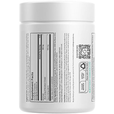 Codeage Liposomal Strontium Supplement, Vitamin K2 Mk-7, Strontium Citrate, Bioavailable, 90 Ct