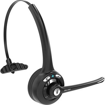 Delton 10x Noise Isolating Bluetooth Over-the-Head Headset for Office & Remote Work (DBTHEAD10X)