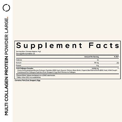 Codeage Multi Collagen Protein Powder Peptides Powder Supplement 20 oz