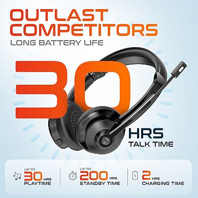 Delton 30X Headset with USB Dongle & Storage Hook (DBTHEAD30XBTDLHSAS1)