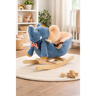PonyLand Elephant Rocking Chair with Music